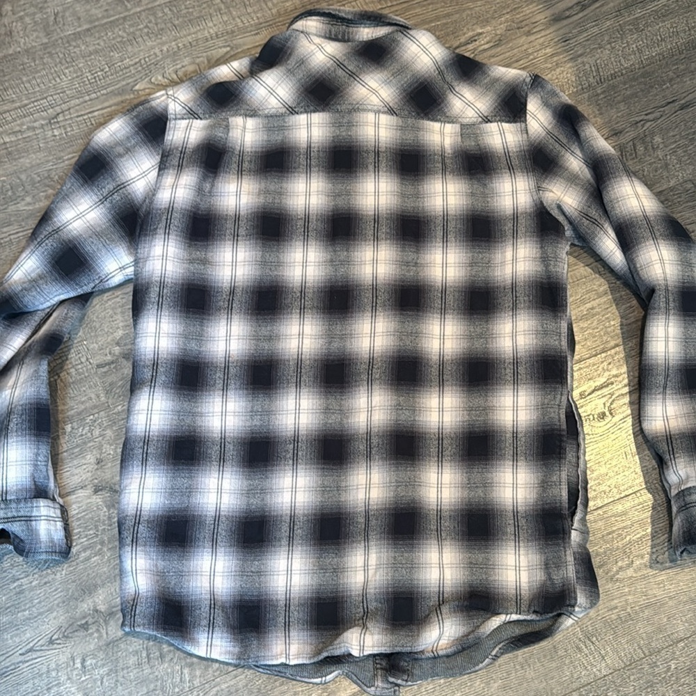 Grizzly Mountain Plaid Snap Button Down Mens Long Sleeve Flannel - Picture 5 of 5